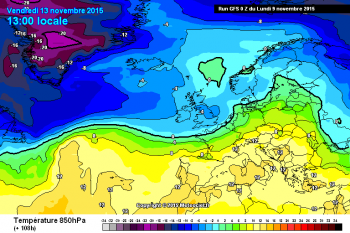 Tendenza meteo a 15 giorni,dal 10 al 24 Novembre 2015