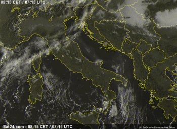 Buongiorno Italia,ecco il tempo in atto questo Sabato 7 Novembre 2015