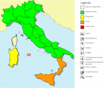 Precipitazioni intense per le prossime ore, ecco dove