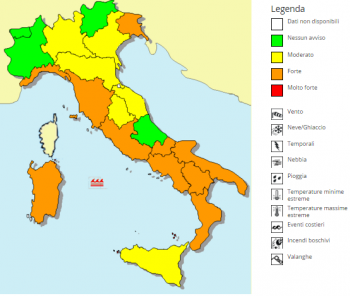 Precipitazioni intense per le prossime ore, ecco dove