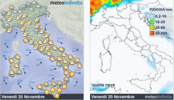 Previsioni meteo domani: neve su Valle d’Aosta, vento forte su molte regioni