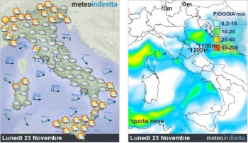 Previsioni meteo domani: instabile al centro-sud, più sole al nord