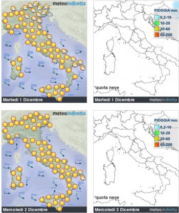 Tempo per i prossimi giorni: l’alta pressione dominerà?