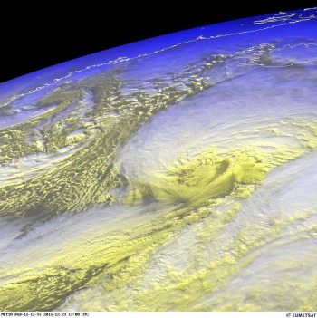 Venti di uragano ed aria calda verso il polo nord