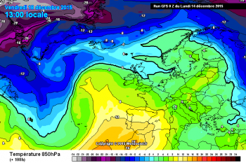 Tendenza meteo a 15 giorni,dal 15 al 29 Dicembre 2015