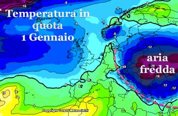 A capodanno probabile FREDDO ma non GELO: c’è una bella differenza