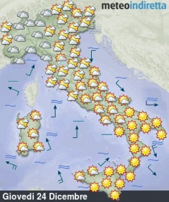 Previsioni Meteo Italia – Settimana del Natale