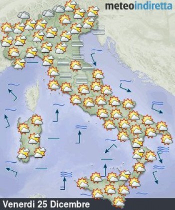 Meteo Natale: Vigilia cupo al centro-nord, Natale tra sole e nebbie!