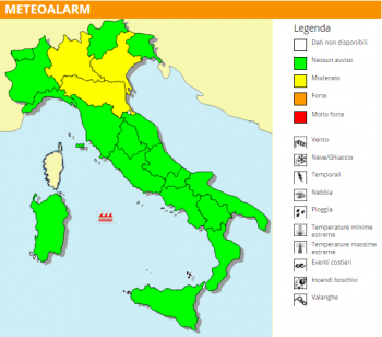 Nebbia fitta al nord, ecco dove