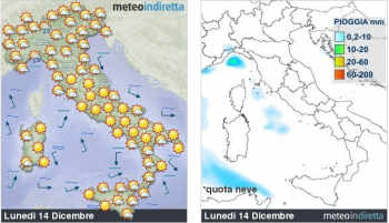 Previsioni meteo domani: piovaschi in Liguria, discreto altrove