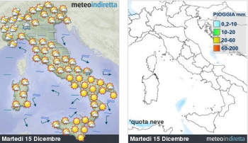 Previsioni meteo oggi: nebbie al nord, discreto altrove