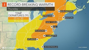 L’East Coast come l’Europa: un Natale al caldo!