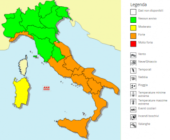 Neve fino in pianura e venti di burrasca per le prossime ore, ecco dove