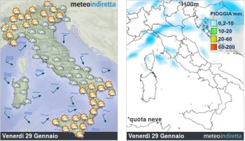 Meteo domani: molte nebbie e qualche piovasco in Liguria, meglio al sud