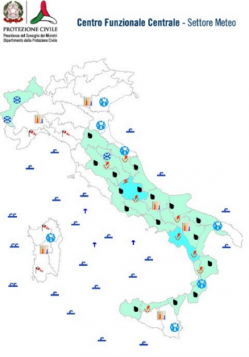 Temperature in forte calo da stasera, il comunicato della protezione civile