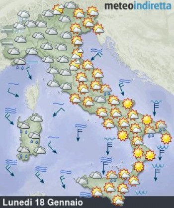 Previsioni Meteo Italia – La Settimana