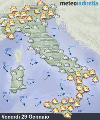 Meteo Weekend: dominio Anticiclonico per i giorni della Merla!