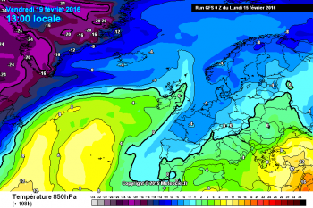 Tendenza meteo a 15 giorni,dal 16 Febbraio al 1 Marzo 2016