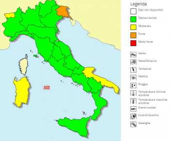 Piogge, nevicate e venti forti per le prossime ore, ecco dove