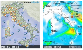 Previsioni Meteo Italia – La Settimana