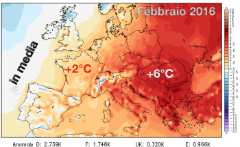 Febbraio fino a 14 gradi più caldo della media, ecco i dati ufficiali