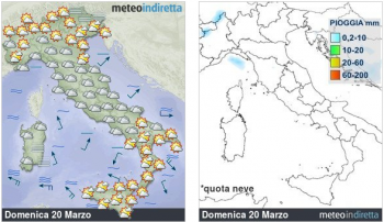 Meteo oggi: Alta pressione,con tempo in prevalenza stabile