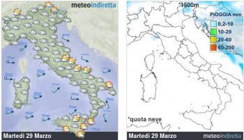 Meteo oggi: Stabile su tutta la penisola,ma tende a peggiorare al nord