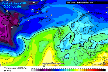 Tendenza meteo a 15 giorni,dall’8 al 22 Marzo 2016