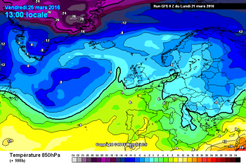 Tendenza meteo a 15 giorni,dal 22 Marzo al 5 Aprile 2016