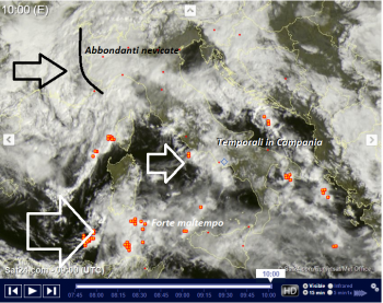 Meteo Live: neve sul Nord-Ovest, temporali al Sud!