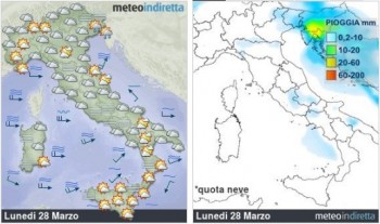 Meteo Weekend: sole, nuvole e pioggia non mancherà nulla!