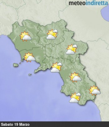 Meteo Campania: Tempo stabile,con cielo in prevalenza sereno o poco nuvoloso