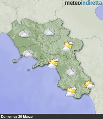 Meteo Campania: Tempo stabile,con nuvolosità in graduale aumento