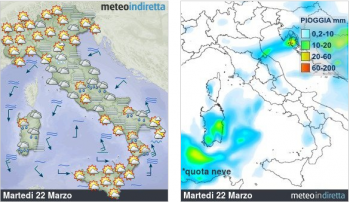 Meteo domani: ancora caldo primaverile tra qualche episodio temporalesco