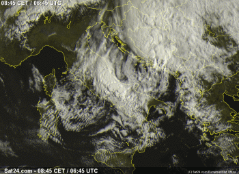 Previsioni meteo oggi: Residuo maltempo al centro-sud, con piogge o temporali