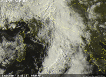 Previsioni meteo oggi: Perturbazione in azione, con piogge e temporali