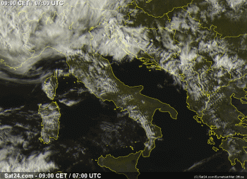 Previsioni meteo oggi: Ancora tempo instabile, in particolare al centro-nord