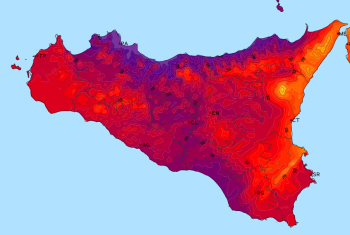 Massime oltre 40°C in Sicilia, mentre al nord-ovest non si sale sopra i 20°C