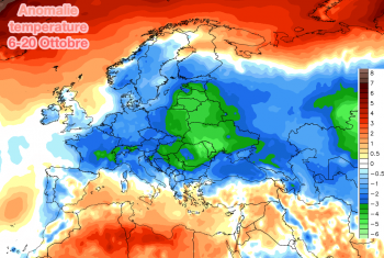 Ultime due settimane finalmente “fredde” in Europa