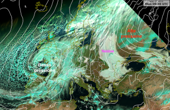 L’eterna battaglia tra bassa ed alta pressione sui cieli europei