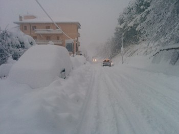 Provincia di Chieti ormai verso il metro di accumulo nevoso [IMMAGINI]