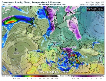 Ciclone mediterraneo in azione: conseguenze sul Sud-Est Europa