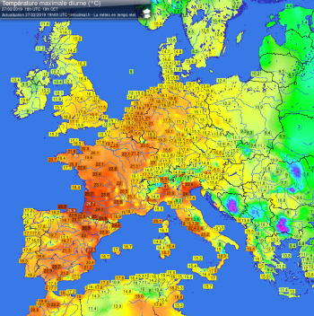 Ancora alta pressione: battuti record di caldo in Francia e Spagna