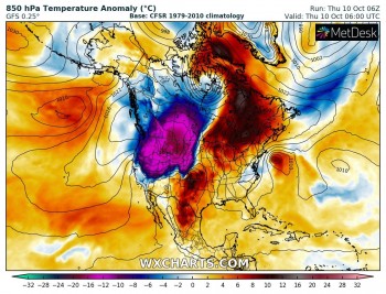 Usa divisi: freddo e neve ad Ovest, caldo anomalo ad Est