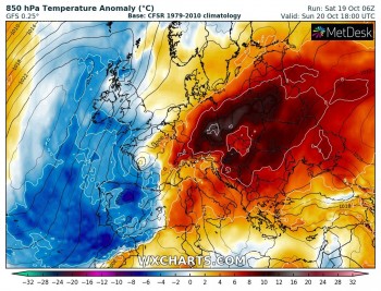 Europa: ancora caldo anomalo con temperature fino a 30°