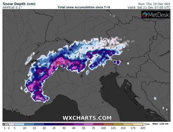 Neve copiosa sulle Alpi: aumenta il rischio valanghe