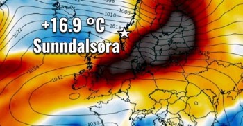 Temperature eccezionalmente miti sul nord Europa, nei giorni scorsi nuovi record in Scandinavia