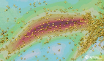 Venti in quota estremamente intensi: tempi di volo record da New York a Londra