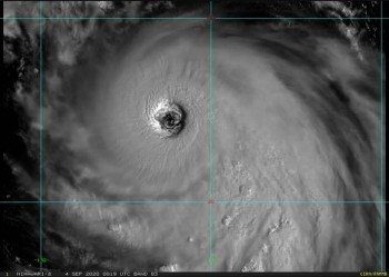 Pacifico Occidentale: ora Haishen è un tifone di categoria 4