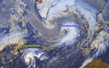 Intenso ciclone raggiuge l’Europa nord-occidentale prima dell’arrivo dell’uragano Epsilon